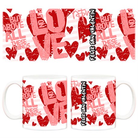 Taza Feliz San Valentín amor día de los enamorados