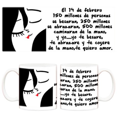 Taza San Valentín 14 de Febrero