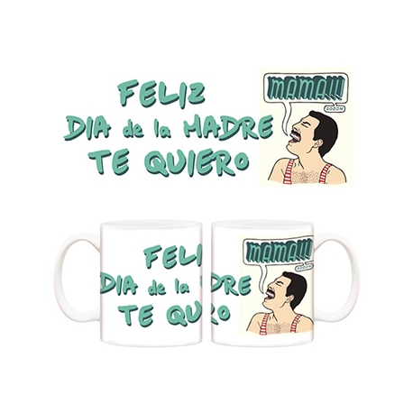 Taza Feliz día de la madre Freddy Mercury