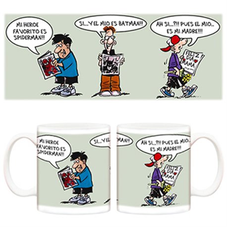 Taza Mi héroe favorito es mi mamá