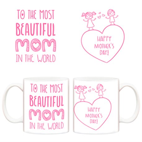 Taza Día de la madre Beautiful Mom