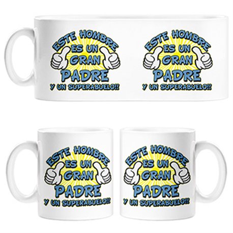 Taza éste hombre es un gran padre y un súper abuelo