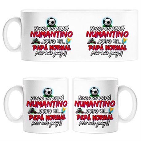 Taza tengo un papá Numantino como un papá normal pero más guay