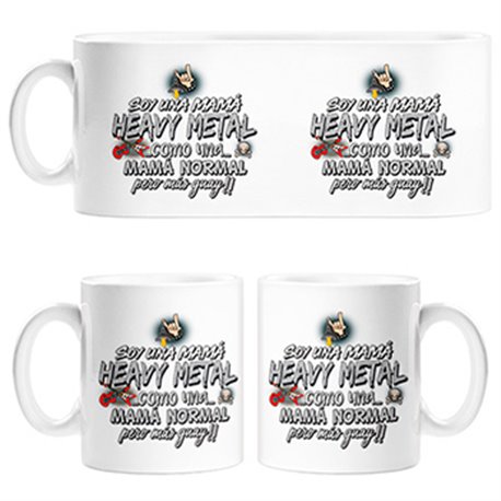 Taza soy una mamá Heavy Metal guay