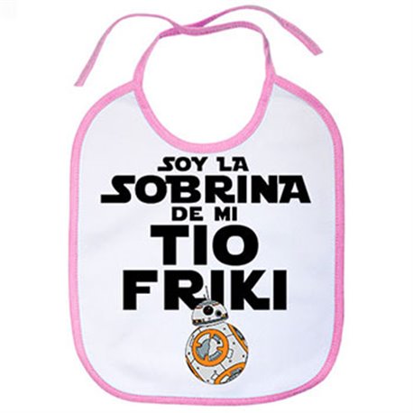 Babero Soy la sobrina de mi tío friki