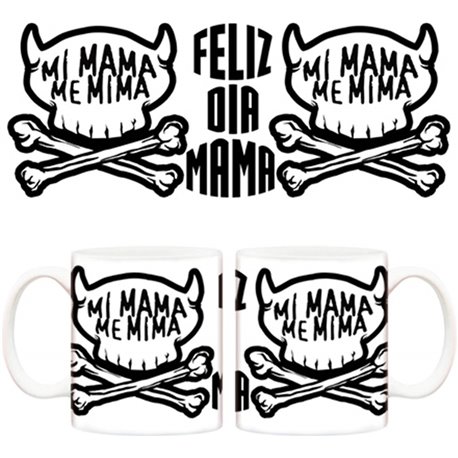 Taza Calavera mi mamá me mima