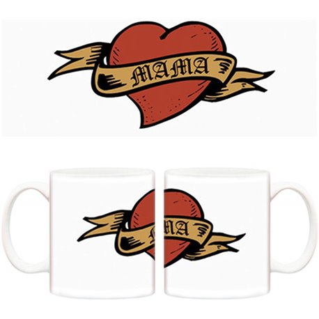 Taza Corazón tatto mamá