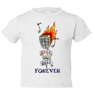 Camiseta bebé Rock n Roll forever