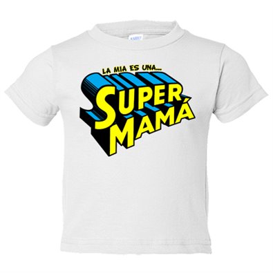 Camiseta bebé la mía es una Super Mamá regalo divertido para madres
