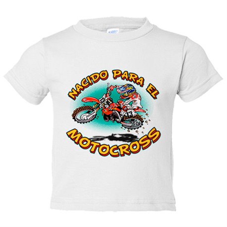 Camiseta bebé nacido para el Motocross