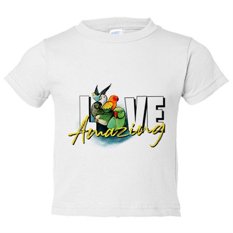 Camiseta bebé amor por los pájaros loros