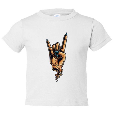 Camiseta bebé mano Cuernos del Diablo