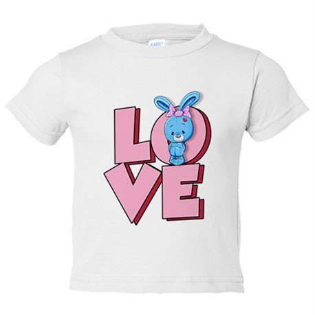 Camiseta bebé Love conejito amoroso