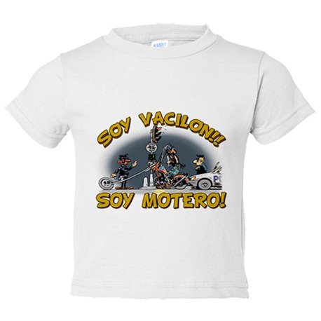 Camiseta bebé Soy vacilón soy motero