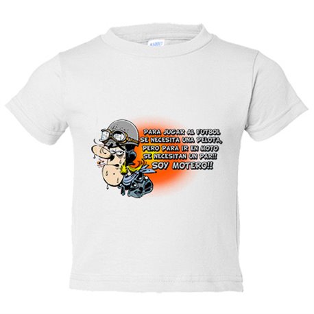 Camiseta bebé para ir en moto se necesita un par soy motero